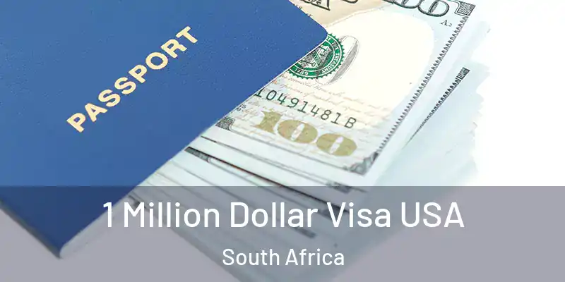 1 Million Dollar Visa USA South Africa